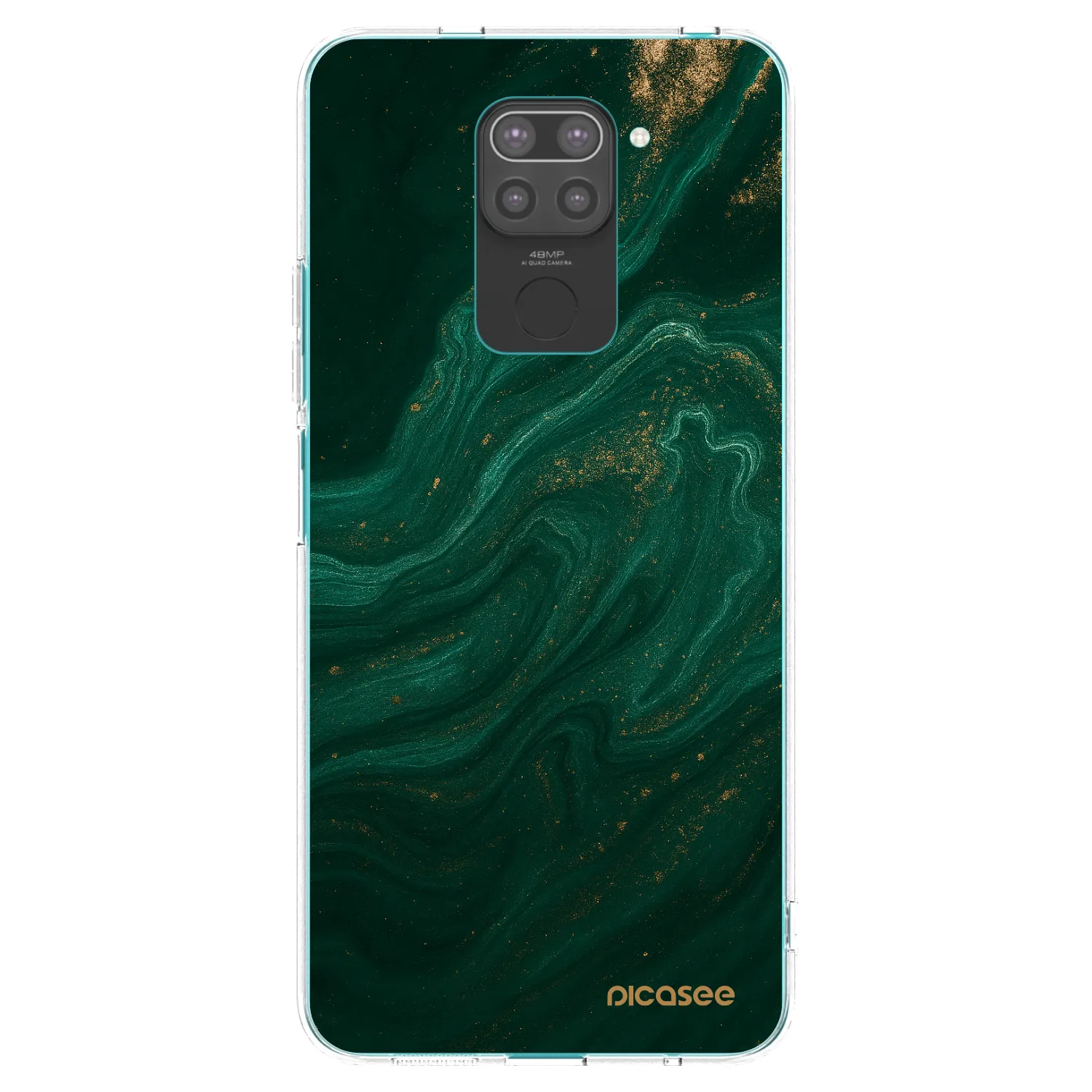 Picasee husă neagră din silicon pentru Xiaomi Redmi Note 9 - Green