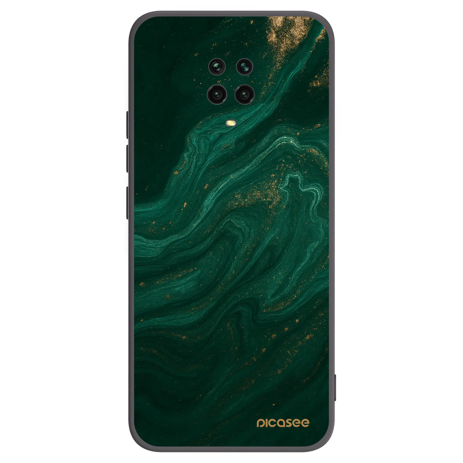 Picasee husă neagră din silicon pentru Xiaomi Redmi Note 9S - Green