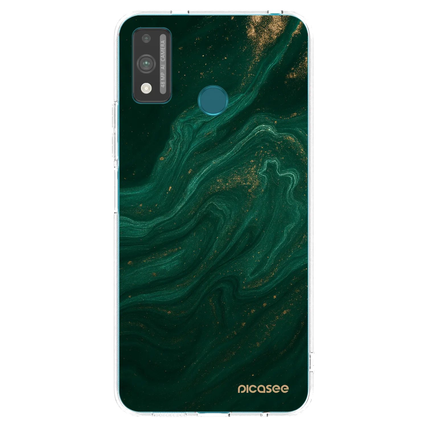 Picasee husă transparentă din silicon pentru Honor 9X Lite - Green
