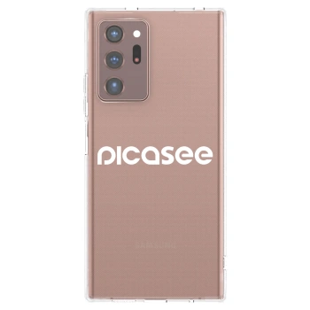 Picasee husă transparentă din silicon pentru Samsung Galaxy Note 20 Ultra - Picasee - new logo - white