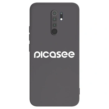 Picasee husă neagră din silicon pentru Xiaomi Redmi 9 - Picasee - new logo - white