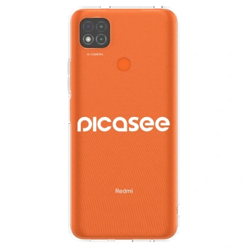 Picasee husă transparentă din silicon pentru Xiaomi Redmi 9C - Picasee - new logo - white