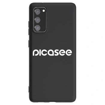 Picasee husă neagră din silicon pentru Samsung Galaxy S20 FE - Picasee - new logo - white