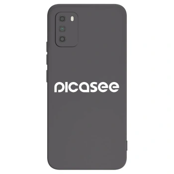 Picasee husă neagră din silicon pentru Xiaomi Poco M3 - Picasee - new logo - white