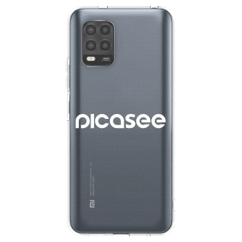 Picasee husă transparentă din silicon pentru Xiaomi Mi 10 Lite - Picasee - new logo - white