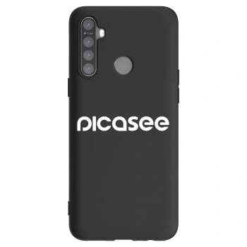 Picasee husă neagră din silicon pentru Realme 6i - Picasee - new logo - white