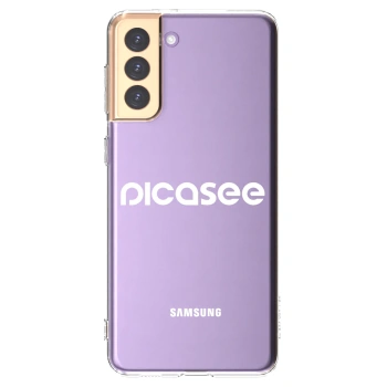 Picasee husă transparentă din silicon pentru Samsung Galaxy S21+ 5G G996F - Picasee - new logo - white