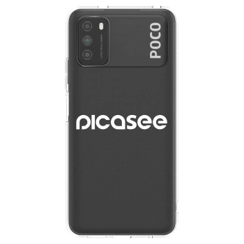 Picasee husă transparentă din silicon pentru Xiaomi Poco M3 - Picasee - new logo - white