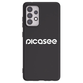 Picasee husă neagră din silicon pentru Samsung Galaxy A52 5G A525F - Picasee - new logo - white
