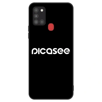 Husă pentru Samsung Galaxy A21s - Picasee - new logo - white