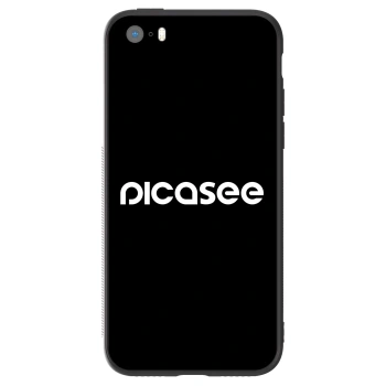 Husă pentru Apple iPhone 5/5S/SE - Picasee - new logo - white