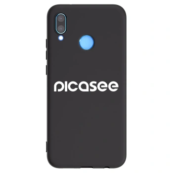 Picasee husă neagră din silicon pentru Huawei P20 Lite - Picasee - new logo - white