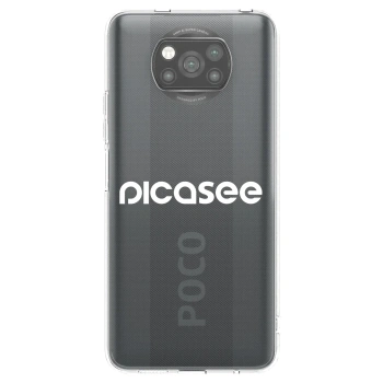 Picasee husă neagră din silicon pentru Xiaomi Poco X3 Pro - Picasee - new logo - white
