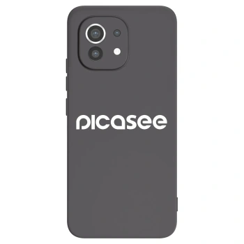 Picasee husă neagră din silicon pentru Xiaomi Mi 11 - Picasee - new logo - white