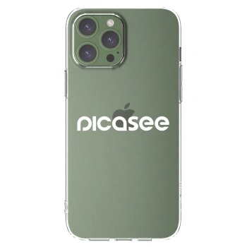 Picasee husă transparentă din silicon pentru Apple iPhone 13 Pro Max - Picasee - new logo - white