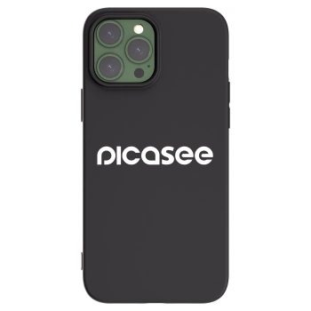 Picasee husă neagră din silicon pentru Apple iPhone 13 Pro Max - Picasee - new logo - white