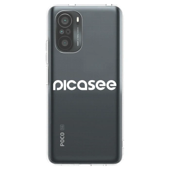 Picasee husă transparentă din silicon pentru Xiaomi Poco F3 - Picasee - new logo - white