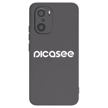 Picasee husă neagră din silicon pentru Xiaomi Poco F3 - Picasee - new logo - white