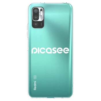 Picasee husă transparentă din silicon pentru Xiaomi Redmi Note 10 5G - Picasee - new logo - white