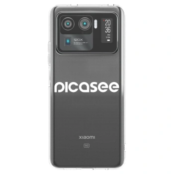 Picasee husă transparentă din silicon pentru Xiaomi Mi 11 Ultra - Picasee - new logo - white