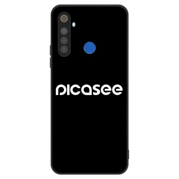Husă pentru Realme 5 - Picasee - new logo - white