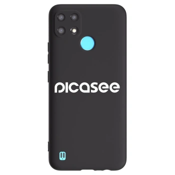Husă pentru Realme C21 - Picasee - new logo - white