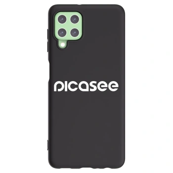 Picasee husă neagră din silicon pentru Samsung Galaxy A22 A225F 4G - Picasee - new logo - white