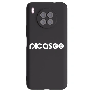 Picasee husă neagră din silicon pentru Huawei Nova 8i - Picasee - new logo - white