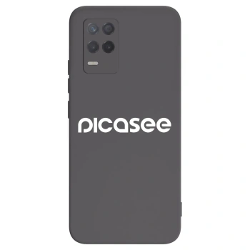 Picasee husă neagră din silicon pentru Realme 8 5G - Picasee - new logo - white