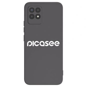 Picasee husă neagră din silicon pentru Realme 8i - Picasee - new logo - white