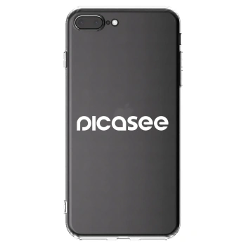 Picasee husă transparentă din silicon pentru Apple iPhone 7 Plus - Picasee - new logo - white