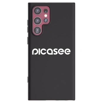 Picasee husă neagră din silicon pentru Samsung Galaxy S22 Ultra 5G - Picasee - new logo - white
