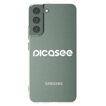 Picasee husă transparentă din silicon pentru Samsung Galaxy S22+ 5G - Picasee - new logo - white