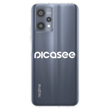 Picasee husă transparentă din silicon pentru Realme 9 Pro 5G - Picasee - new logo - white