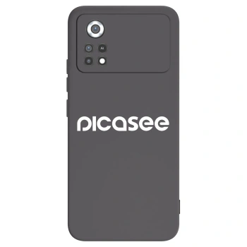 Picasee husă neagră din silicon pentru Xiaomi Poco X4 Pro 5G - Picasee - new logo - white