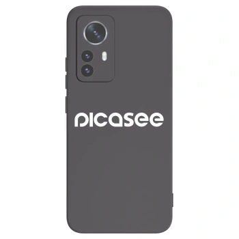 Picasee husă neagră din silicon pentru Xiaomi 12 Pro - Picasee - new logo - white