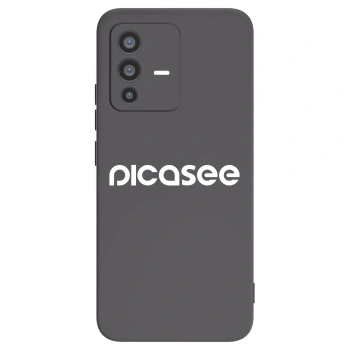Picasee husă neagră din silicon pentru Vivo V23 5G - Picasee - new logo - white