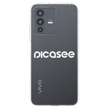 Picasee husă transparentă din silicon pentru Vivo V23 5G - Picasee - new logo - white