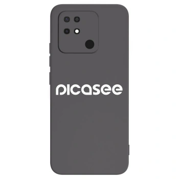 Picasee husă neagră din silicon pentru Xiaomi Redmi 10C - Picasee - new logo - white