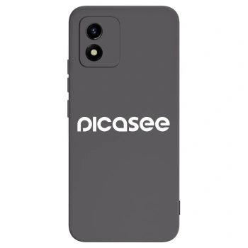 Picasee husă neagră din silicon pentru Vivo Y01 - Picasee - new logo - white