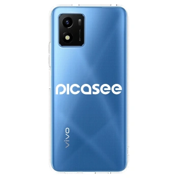 Picasee husă transparentă din silicon pentru Vivo Y01 - Picasee - new logo - white