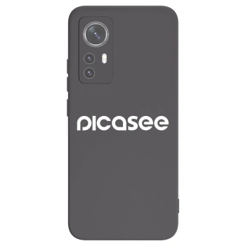Picasee husă neagră din silicon pentru Xiaomi 12X - Picasee - new logo - white
