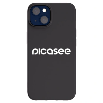 Picasee husă neagră din silicon pentru Apple iPhone 14 - Picasee - new logo - white