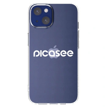 Picasee husă transparentă din silicon pentru Apple iPhone 14 - Picasee - new logo - white
