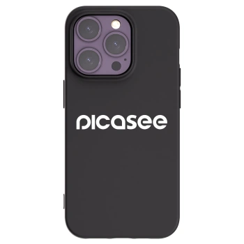 Picasee husă neagră din silicon pentru Apple iPhone 14 Pro - Picasee - new logo - white