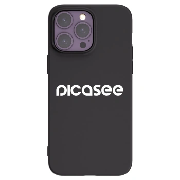 Picasee husă neagră din silicon pentru Apple iPhone 14 Pro Max - Picasee - new logo - white