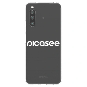 Picasee husă transparentă din silicon pentru Sony Xperia 10 IV 5G - Picasee - new logo - white