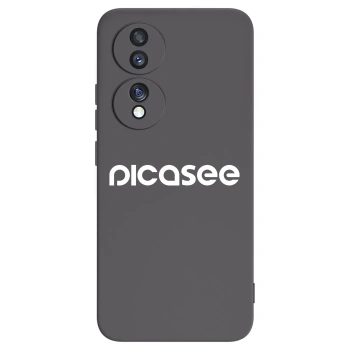 Picasee husă neagră din silicon pentru Honor 70 - Picasee - new logo - white