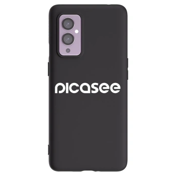 Picasee husă neagră din silicon pentru OnePlus 9 - Picasee - new logo - white