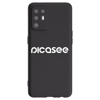 Picasee husă neagră din silicon pentru OPPO A94 5G - Picasee - new logo - white